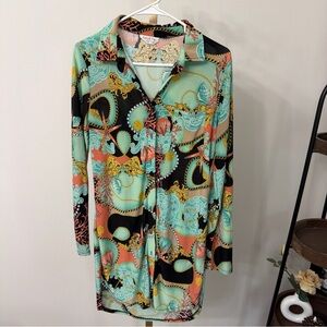 Colorful Paisley Midi Dress